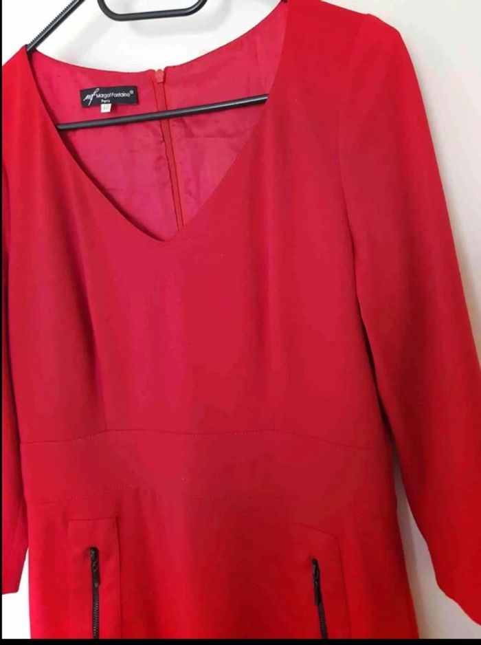 Robe chic  rouge  taille  38  40 - photo numéro 2