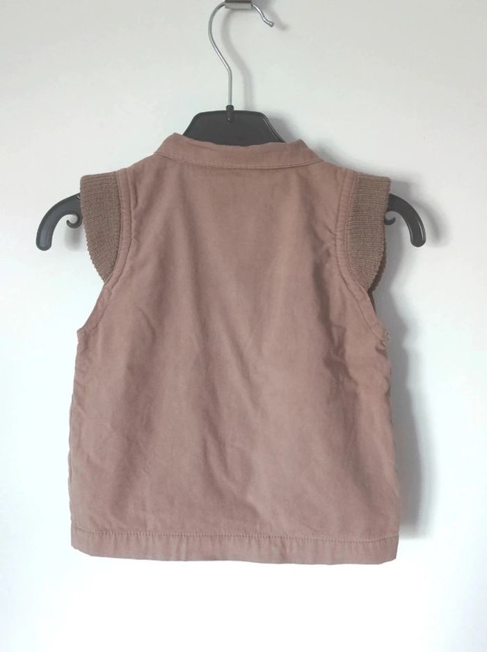 Ensemble veste zippé pantalon marron / Tout simplement - 6 mois - photo numéro 4