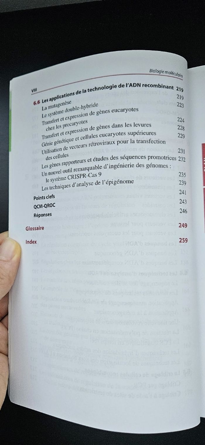 Manuel Biologie moléculaire - Cours + QCM + QROC - Licence/Prépa/Master - photo numéro 8