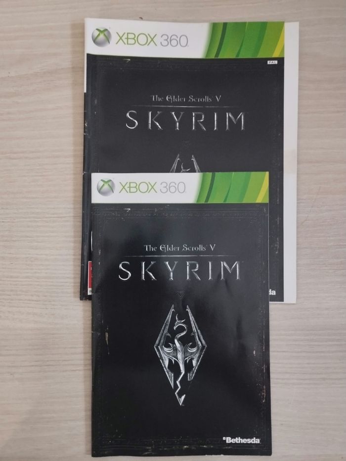 Notice + jaquette Skyrim Xbox 360