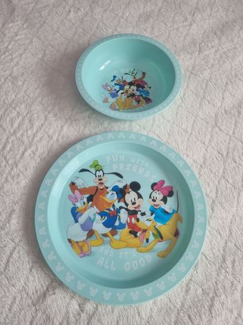 Assiette et bol mickey