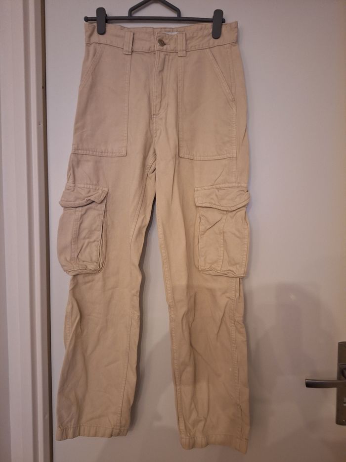 Baggy beige bershka - photo numéro 2