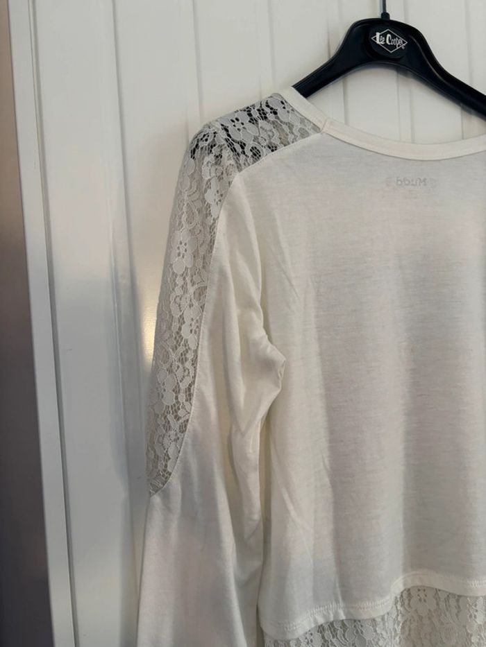 Tee-shirt manche longue dentelle Mudd XS - photo numéro 8