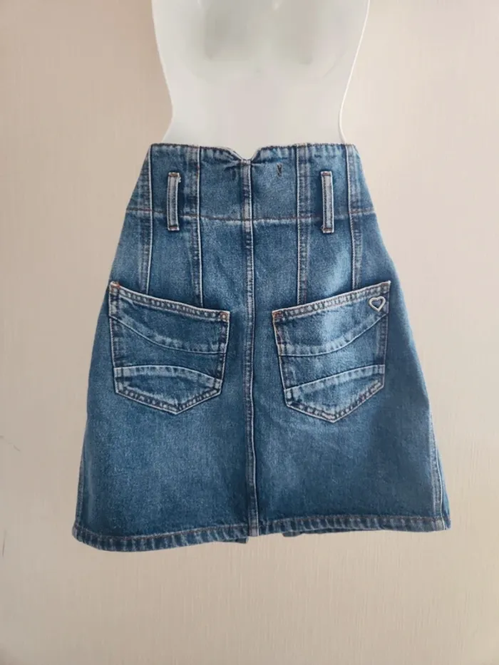 Jupe en jean taille haute Please taille XS/S - photo numéro 6