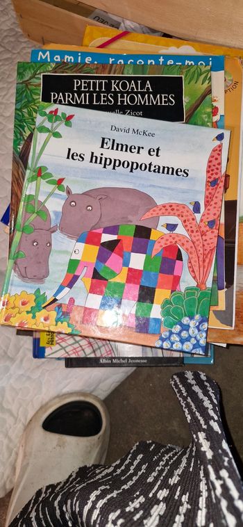 Livre enfant Elmer et les hippopotames