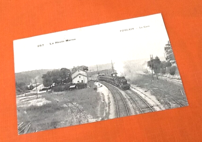 Carte postale ancienne Foulain (Haute-Marne) La Gare - photo numéro 4