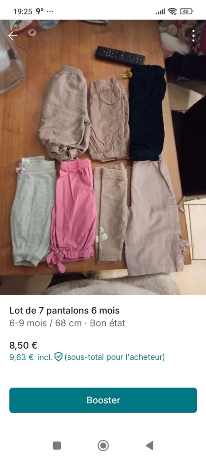 Pantalon taille 6 mois
