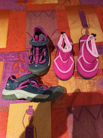 Lot de 2 paires de chaussures fille