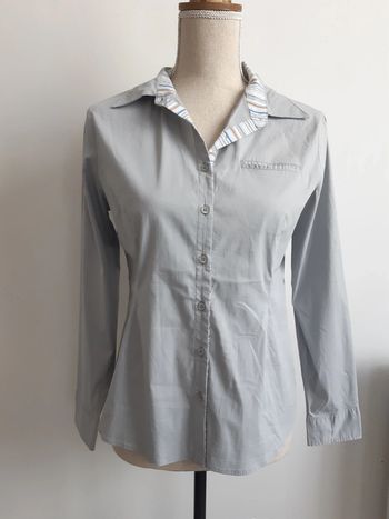 Chemise grise cintrée