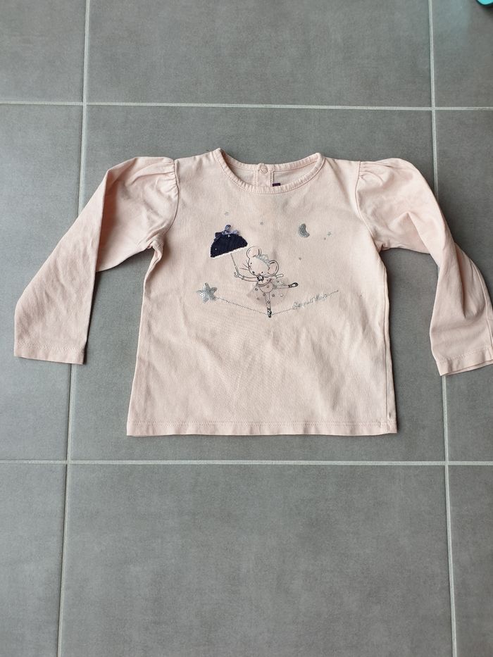 Tee-shirt manches longues petite souris