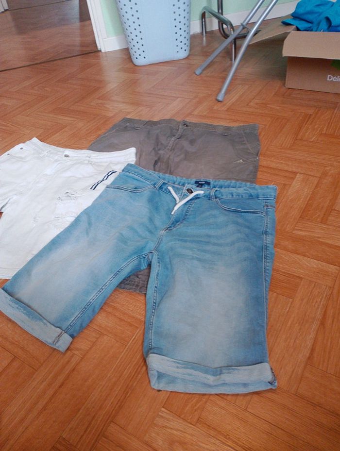 Lot de 3 shorts en jean - Taille XL - photo numéro 4
