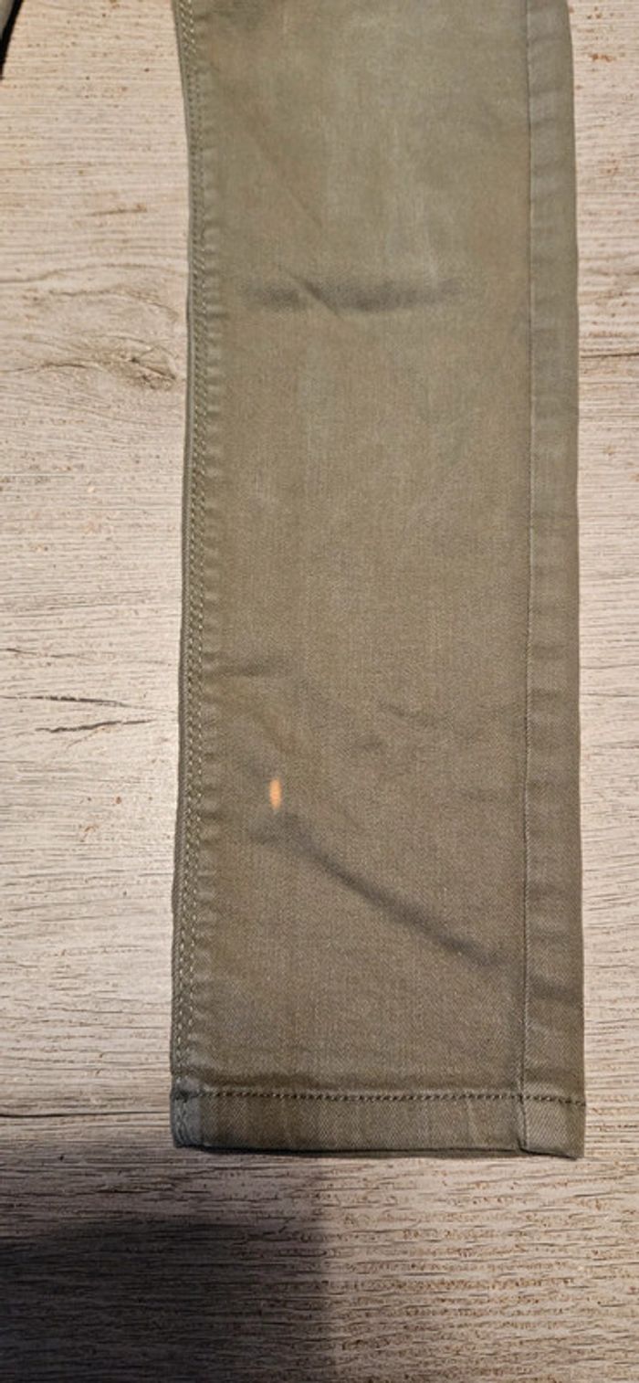 Pantalon fille stretch kaki, C&A, 164 (14ans) - photo numéro 3