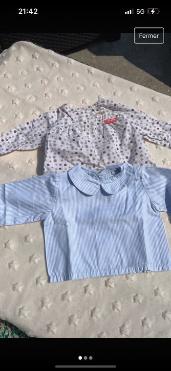2 blouses 1 mois