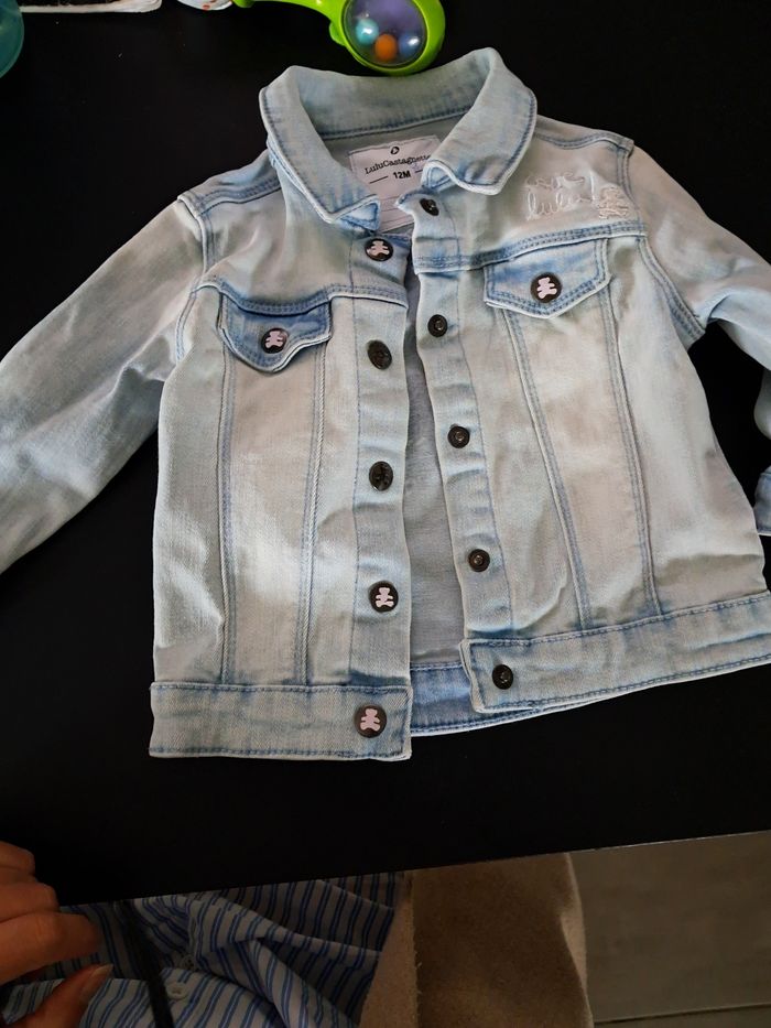 Vest en jean lulu castagnette 12 mois