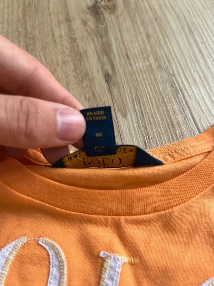 T-shirt Ralph Lauren Orange 4ans - photo numéro 4