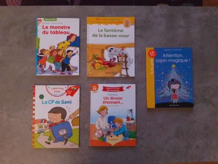 Lot de 5 livres pour apprendre à lire