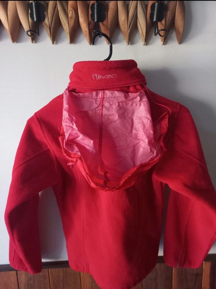 Veste polaire rouge 10ans - photo numéro 3