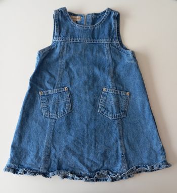 Robe chasuble en jeans