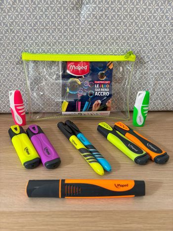 Trousse de 9 Surligneurs "Fluo Pep's"