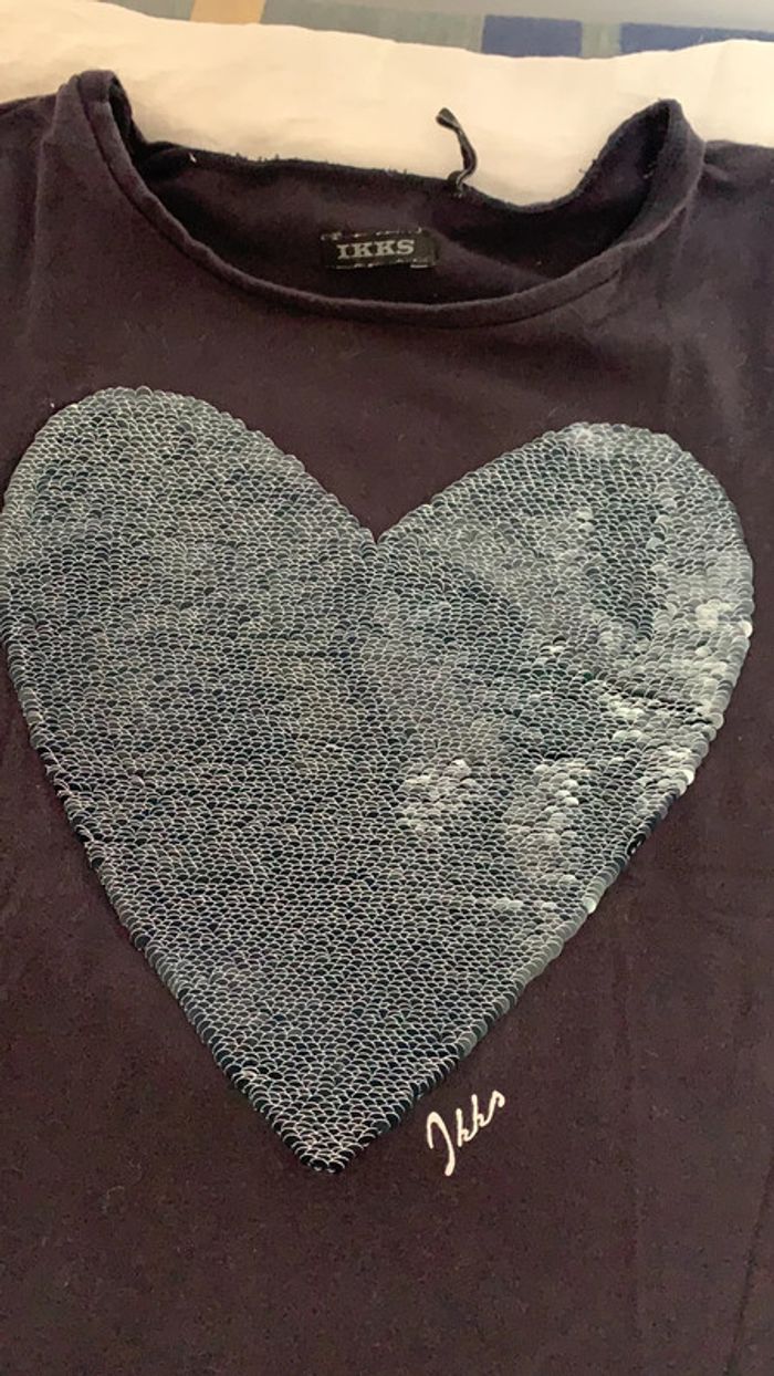 Teeshirt ikks sequin manche longues - photo numéro 4