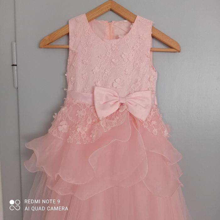 Robe rose abricot 10ans - photo numéro 2