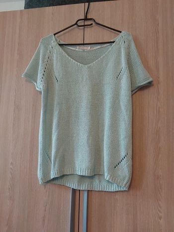 Pull fin manches courtes