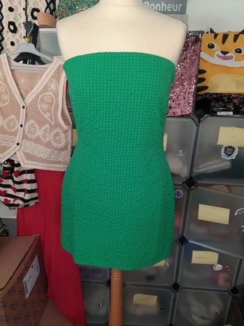 Robe bustier courte verte 38 Le Lis neuf avec étiquette 🏷 #lora11femme38