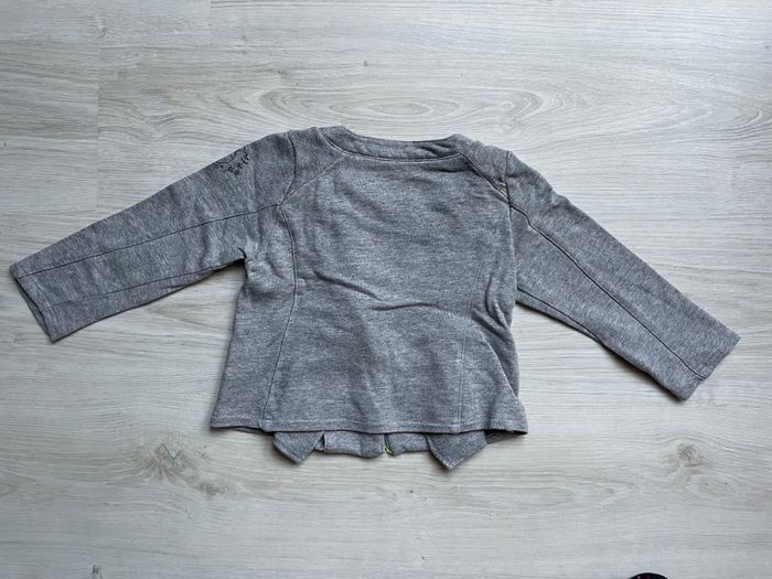 Gilet zippé gris et vert fluo Catimini 4 ans - photo numéro 2