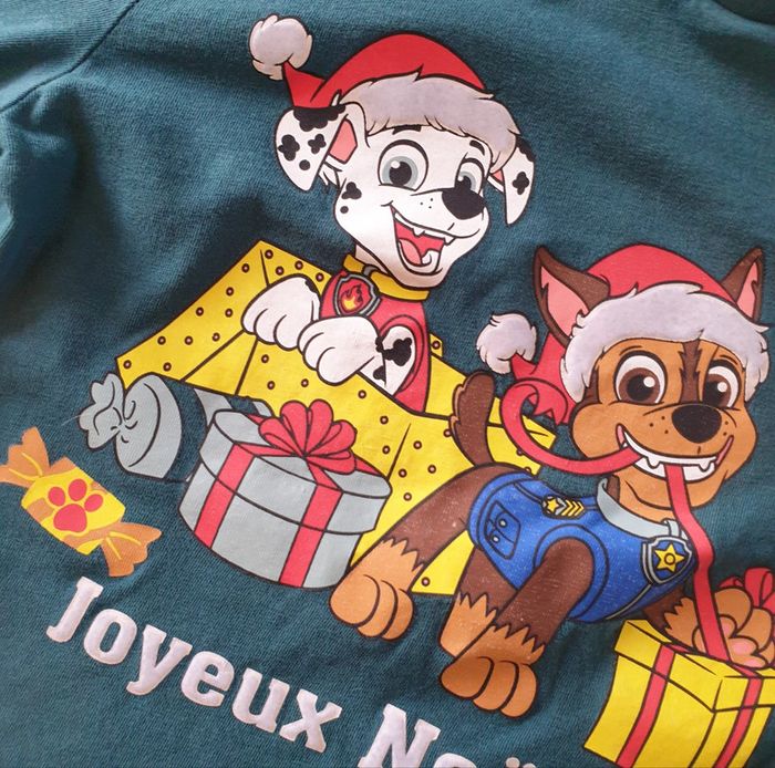 💚 Tee-shirt ML 4 ans Pat Patrouille #emyfleury_4ansgarçon - photo numéro 2