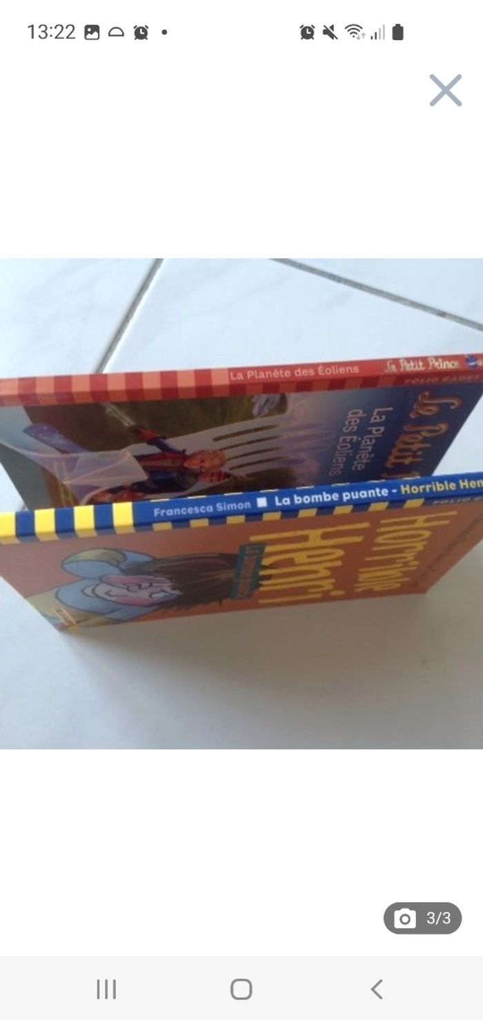 2 livres Folio Cadet (Petit Prince -Horrible Henri) - photo numéro 3
