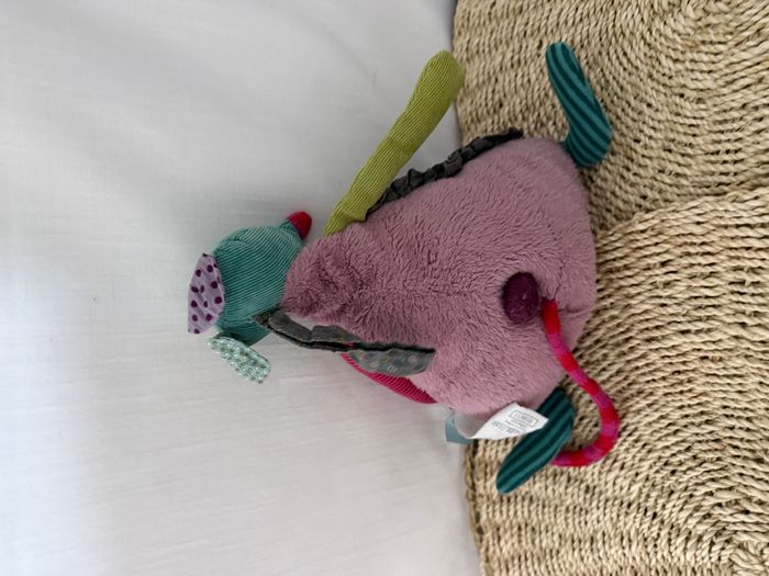 Doudou Peluche Musicale souris Les Jolis Pas Beaux Moulin Roty - photo numéro 4