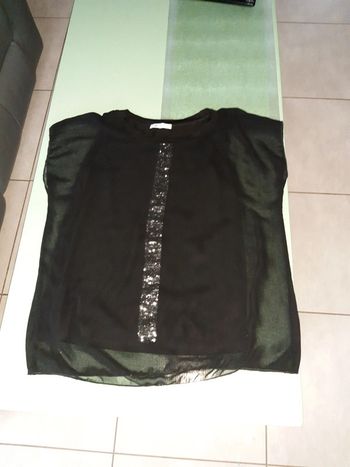 Blouse voile noir 40🔴