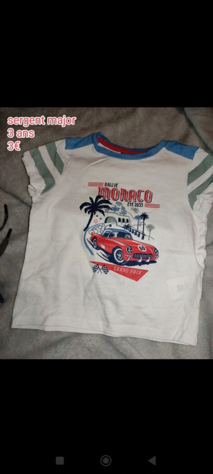 Tee shirt manches courtes sergent major