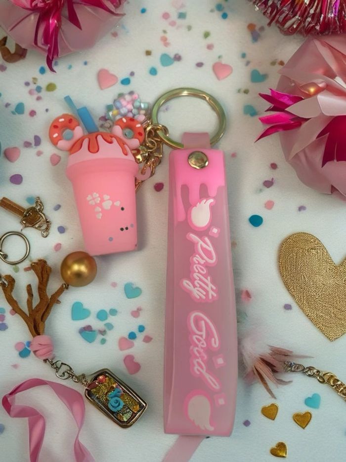Porte clés glace Mickey rose - photo numéro 2