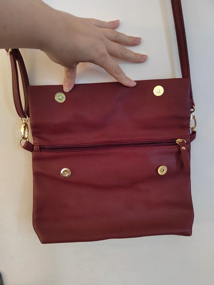 Sac / pochette bordeaux - photo numéro 3