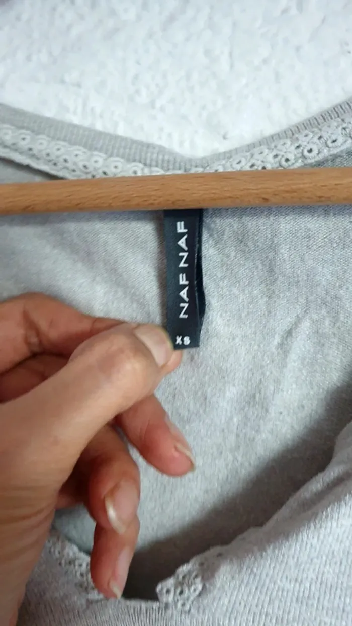 Pull fin crème taille XS Naf Naf - photo numéro 2