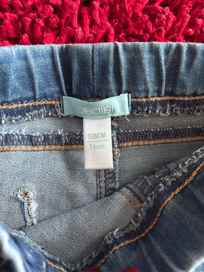👖 Jean stretch Obaïbi – 12 mois / 74 cm - photo numéro 3