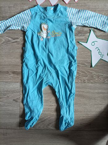 Pyjama cotton 6 mois bleu