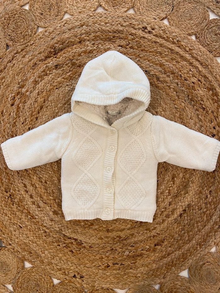 Veste à capuche bébé 3 mois