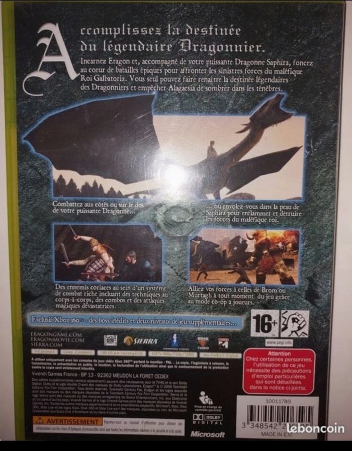 XBOX 360 Eragon - photo numéro 3