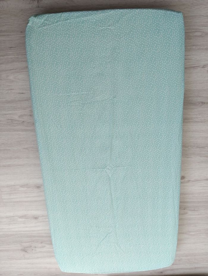 Parure de lit bébé vert baudet tbe - photo numéro 2