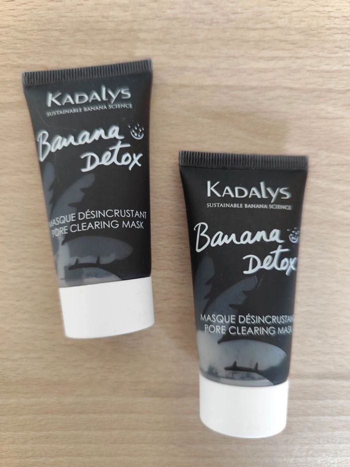 Lot de 2 masques désincrustant Banana Detox Kadalys