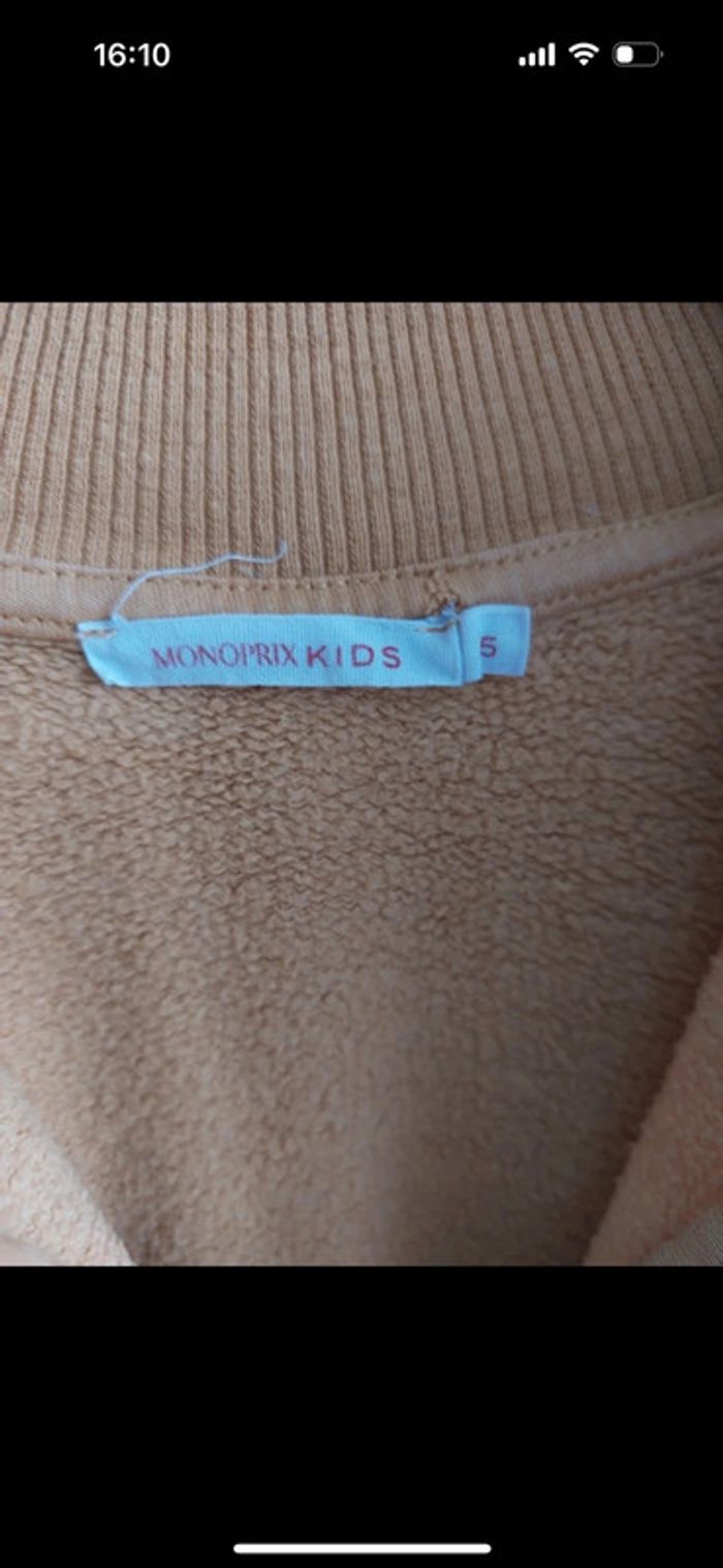 Sweat Monoprix taille 5 ans - photo numéro 3