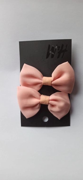 Barrettes nœud rose clair H&M