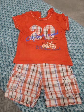 Ensemble short + t-shirt 18mois
