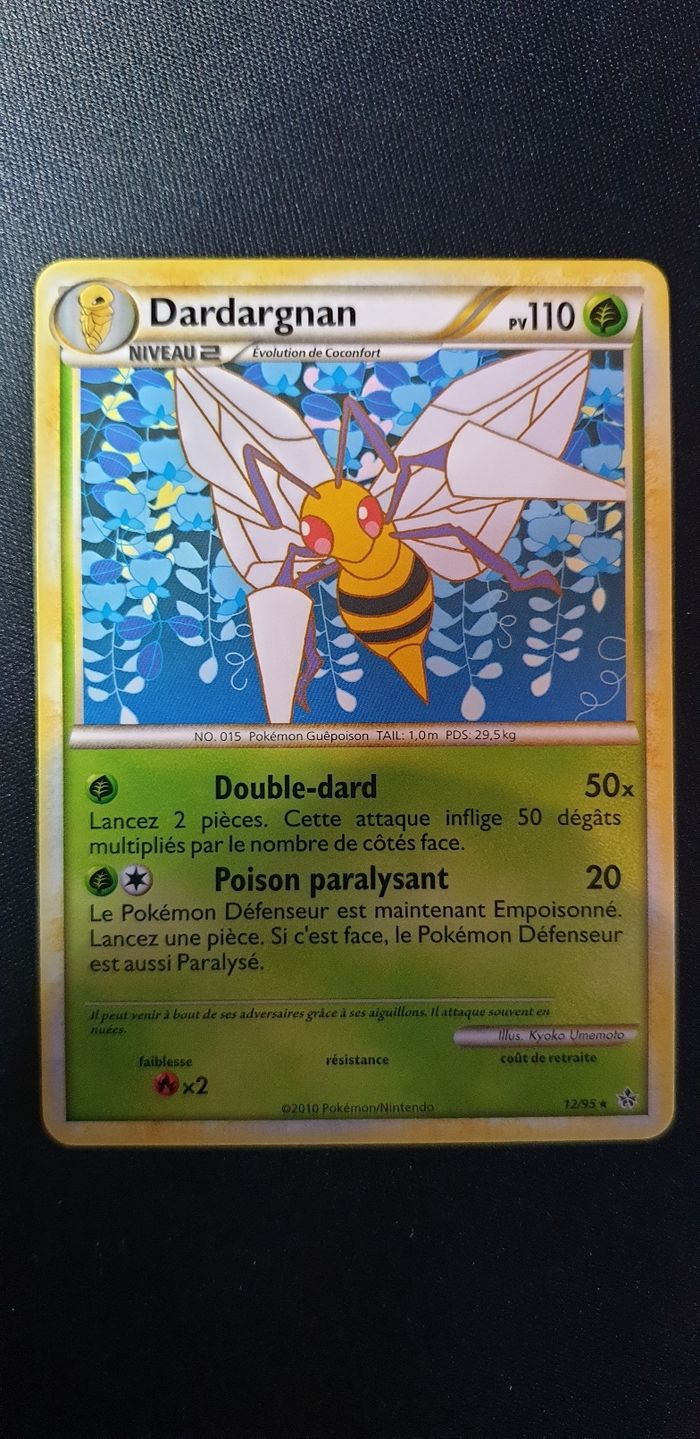 Carte pokémon Dardargnan 12/95 - photo numéro 1