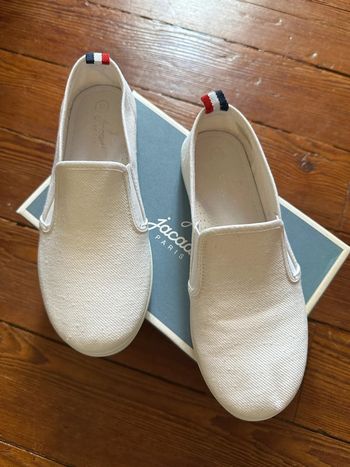Tennis Jacadi toile blanches cérémonie 32