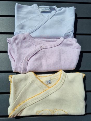 Lot de 3 bodies naissance