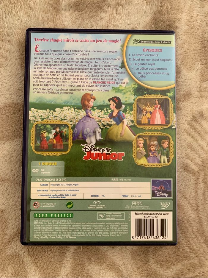 Lot dvd Disney princesse Sofia - photo numéro 10