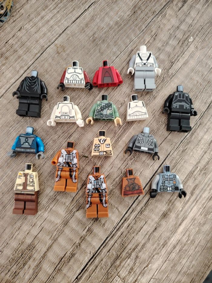 Lot vrac lego star wars torses figurines incomplètes